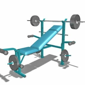 Vægtbænk fitnessudstyr 3d-model