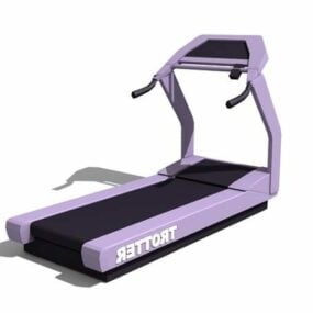 Commercial Fitness Treadmill 3d model