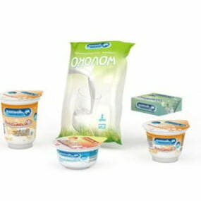 Keittiö Common Dairy Products 3D-malli