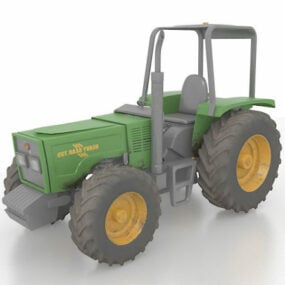Model 3d Traktor Utilitas Kompak Petani