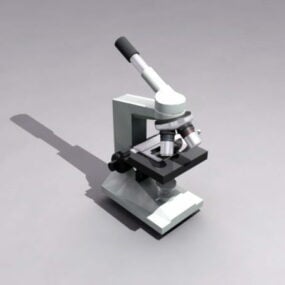 Sammensatt mikroskop 3d-modell