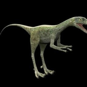 Wild Compsognathus Dinosaur 3d-modell