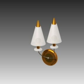 Model 3d Lampu Dinding Cone Omah Vintage