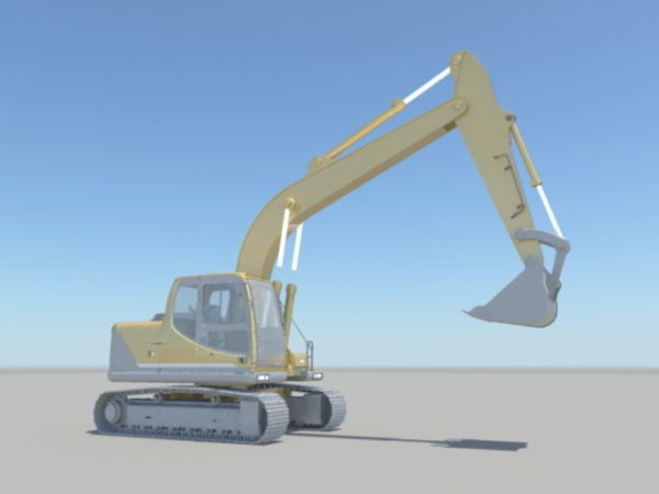 Industrial Construction Excavator Rig Free 3d Model Ma Mb
