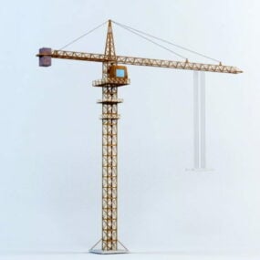 Model 3d Tower Crane Konstruksi Industri