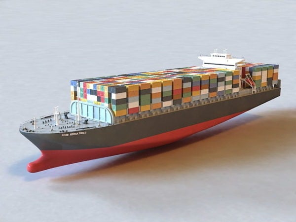 Container Ship Free 3d Model Max Vray Open3dmodel 181133