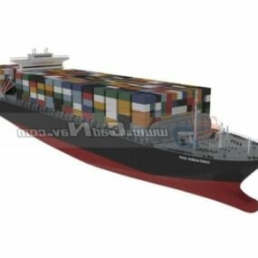 3д модель судна-контейнеровоза