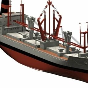 Embarcación Contenedor Buque de carga modelo 3d