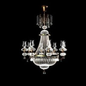 Kitchen Contemporary Crystal Chandelier 3d model