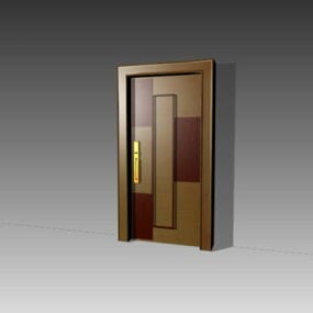 Contemporary Wooden Interior Door 3d model