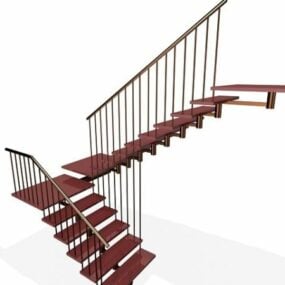 Contemporary Home Staircase Design 3d model