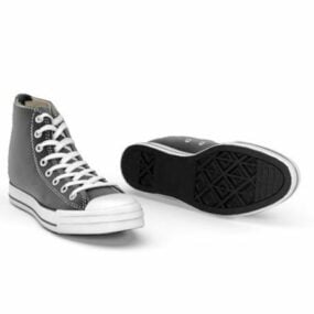 โมเดล 3 มิติรองเท้าผ้าใบ Converse แฟชั่น