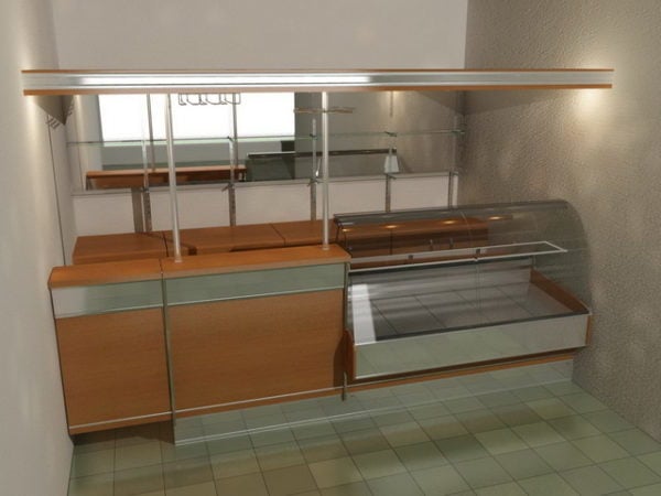 Cooked Food Display Counter