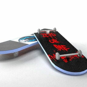 Крута 3d модель скейтборду