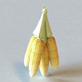 Food Corn Cobs 3d model