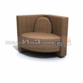 Corner Side Sofa Interior Furniture 3d model