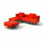 Corner Sofa With Footstool