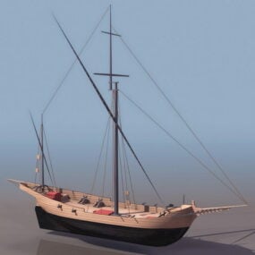 船舶コルセア海洋ヨット3Dモデル