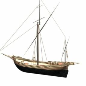 Watercraft Corsair Ship 3d model