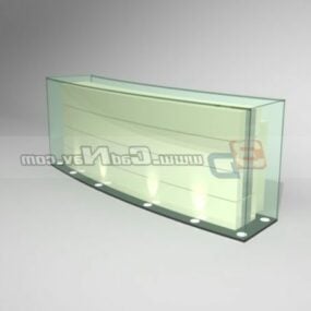 Counter Reception Table Furniture 3d model