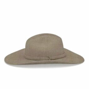 3д модель модной ковбойской шляпы