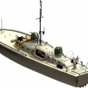 Crash Watercraft Rescue Boat 3D model