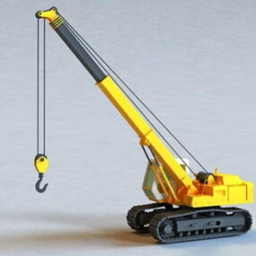 Model Crawler Crane Industri 3d