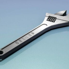 3д модель домашнего инструмента Crescent Wrench Wrench
