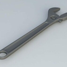 3д модель ручного инструмента Crescent Wrench
