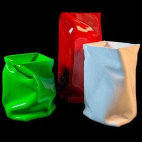 Modelo 3d de sacos dobráveis ​​domésticos