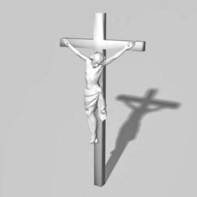 Korsfästelsen av Jesus staty 3d-modell