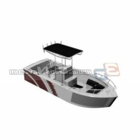 Cruise Yacht Watercraft 3d model