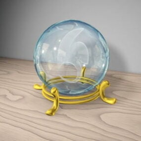 Desk Decoration Crystal Ball 3d model