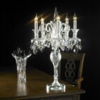 Living Room Crystal Candelabrum Table Lamp