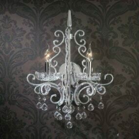 Crystal Candle Home Wall Sconces 3d model