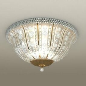 Home Crystal Ceiling Lamp Design 3d model