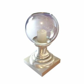 Crystal Ball Shape Candle Holder 3d model
