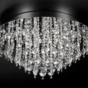 Crystal Ceiling Chandelier Luxury Style 3d model
