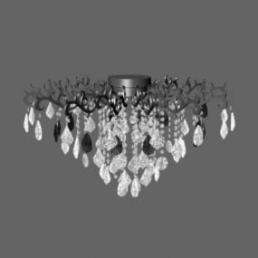 Luxury Crystal Ceiling Light 3d model