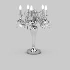 Vintage Crystal lysekrone bordlampe