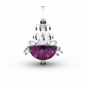 Kattokruunu Purple Pan 3d-malli