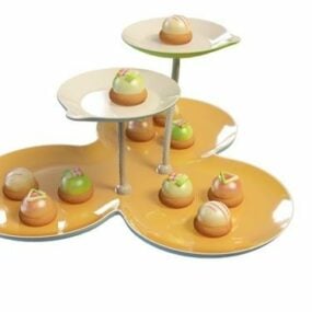 Soporte para cupcakes de comida modelo 3d