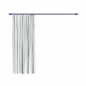 Home Curtains With Rod Pocket 3d model