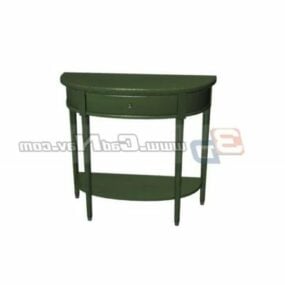 Curved Side Table Decorative 3d model