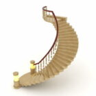 Curved Stone Staircase Design