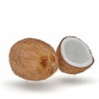 Cortar la fruta de coco abierta