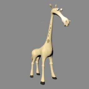 Tegneserie Søt Giraffe Character 3d-modell
