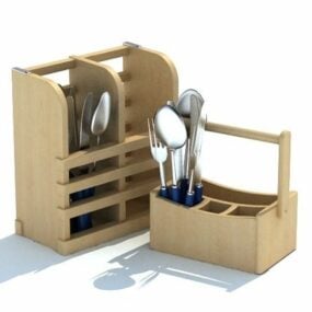 Masa İçin Mutfak Çatal Bıçak Tutucular 3d modeli