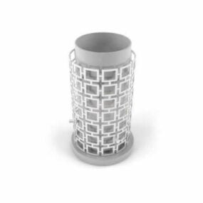 تصميم مصباح طاولة اسطواني نموذج ثلاثي الأبعاد