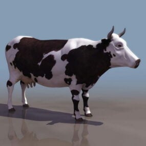 3D model zvířecího mléčného skotu
